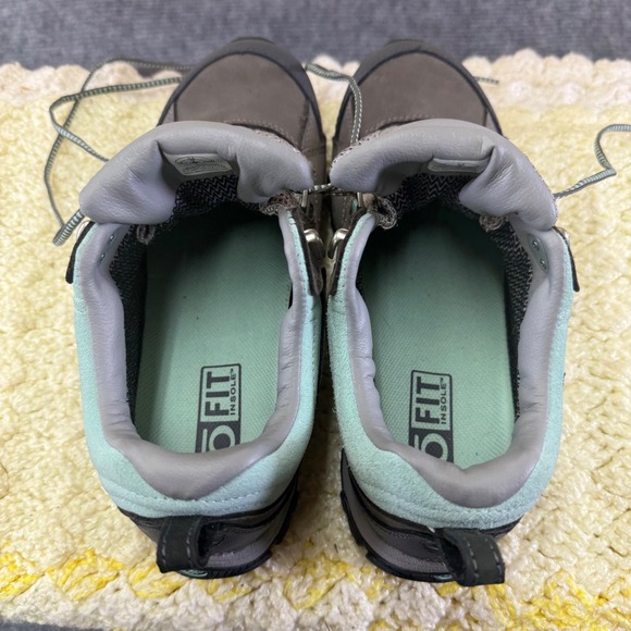 OBoz Waterproof Hiking Shoes Women's Gray Teal Lace Up Outdoor Boots women's S 8 - Picture 13 of 16